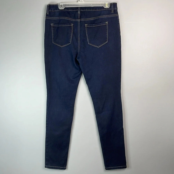 TATTOO Jeans Dark Wash Denim Skinny Jeans Blue 5 Pocket Stretch Size 11 - Picture 6 of 11